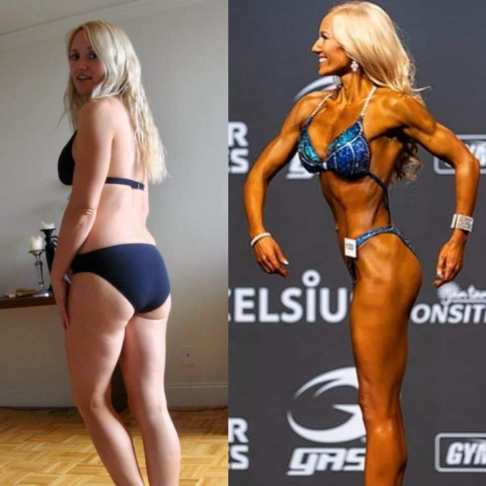 Klient weight loss transfomation- Before and after on competition show